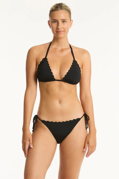 Sea Level Scalloped Tie Side Pant Bottom